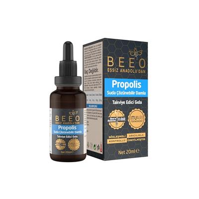 Beeo Propolis Suda Çözünebilir Damla 20 Ml Glikol Çözeltili