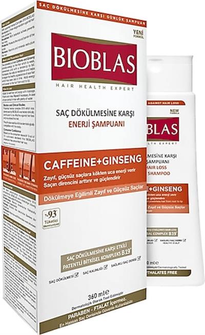Bioblas Caffeine Ginseng Saç Dökülmesine Karşı Şampuan 360 Ml