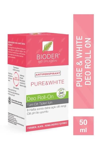Bioder Skincare Pure White Deo Roll On Tüm Cilt Tipleri 50 Ml