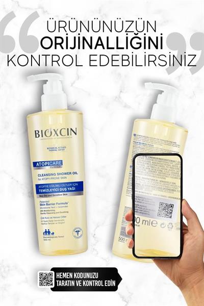 Bıoxcın Atopicare Atopiye Eğilimli Ciltler İçin Temizleyici Duş Yağı 500 Ml