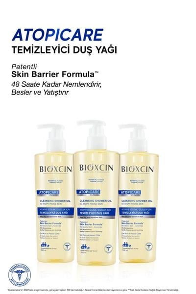 Bıoxcın Atopicare Atopiye Eğilimli Ciltler İçin Temizleyici Duş Yağı 500 Ml