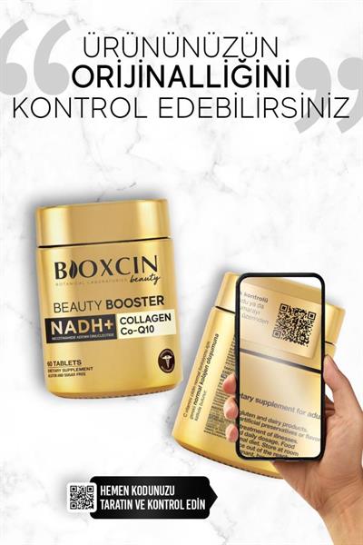 Bioxcin Beauty Booster 60 Tablet - Kolajen Nadh+ Co Q10 Glutatyon Biotin Astaksantin