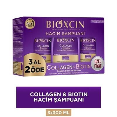 Bioxcin Collagen Biotin Hacim Şampuanı 300 Ml 3 Al 2 Öde