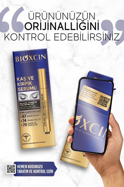 Bioxcin Kaş Kirpik Serumu - Kolajen Hyaluronik Asit Hint Yağı Keratin Peptidleri B5 Biocomplex 