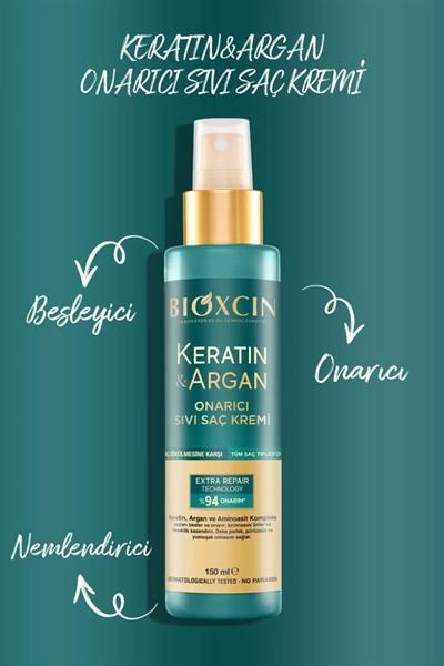 Bioxcin Keratin Argan Onarıcı Sıvı Saç Kremi 150 Ml