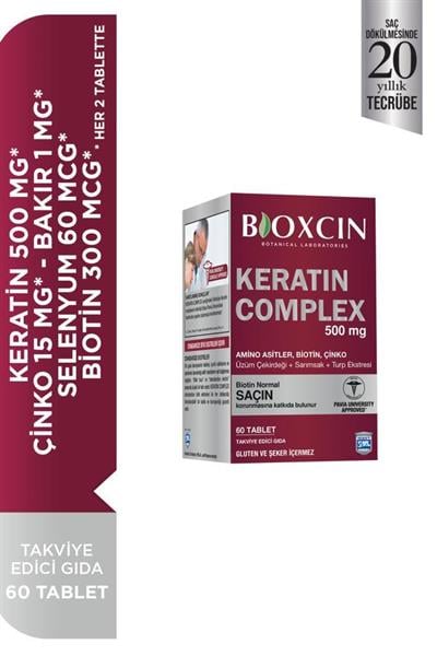 Bioxcin Keratin Complex 500 Mg 60 Tablet