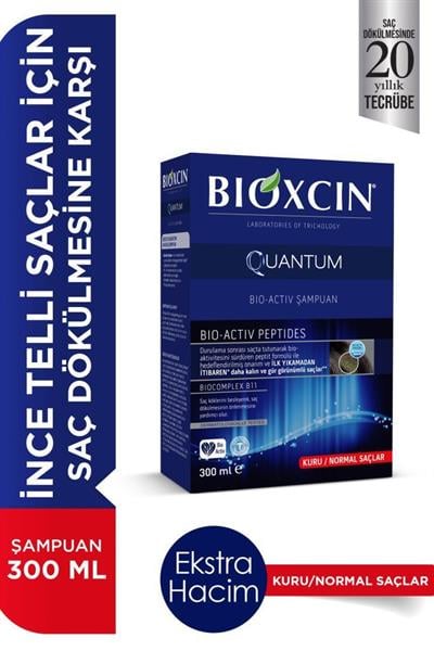 Bioxcin Quantum Kuru ve Normal Saçlar İçin Şampuan 300 Ml