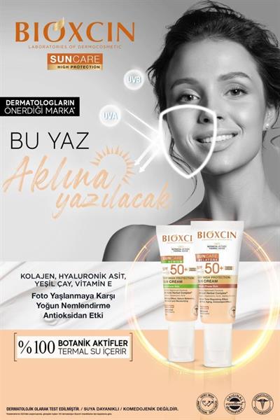 Bioxcin Sun Care Akneye Eğilimli Ciltler Için Renkli Güneş Kremi 50 Spf 