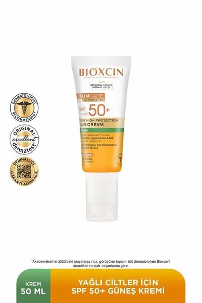 Bioxcin Sun Care Çok Yüksek Korumalı Yağlı Ciltler Için Güneş Kremi Spf 50+ 50 ml