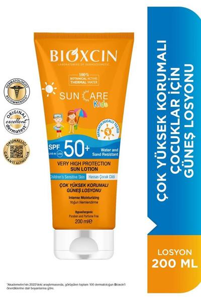 Bioxcin Sun Care Kids Spf 50 Çok Yüksek Korumalı Çocuk Güneş Losyonu 200 Ml