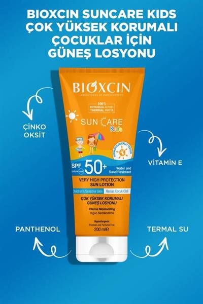 Bioxcin Sun Care Kids Spf 50 Çok Yüksek Korumalı Çocuk Güneş Losyonu 200 Ml