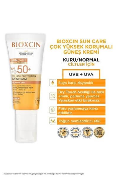 Bıoxcın Sun Care Spf 50 Çok Yüksek Korumalı Güneş Kremi Kuru Ve Normal Cilt 50 ML