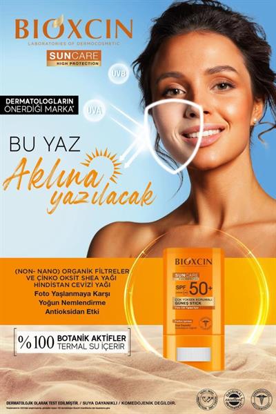 Bıoxcın Sun Care Stick SPF 50 Hassas Bölgeler İçin Yüksek Korumalı Güneş Kremi Stick