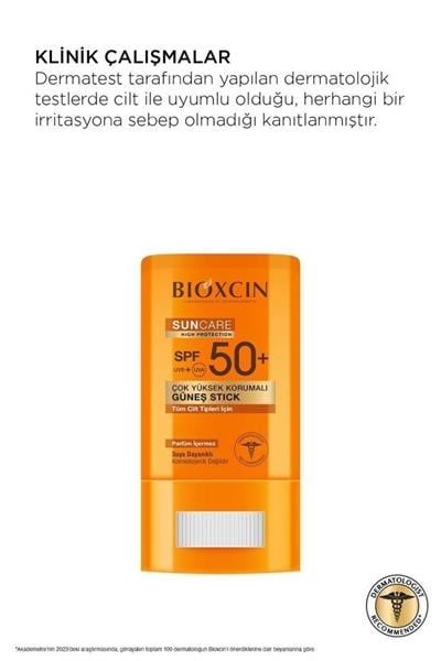 Bıoxcın Sun Care Stick SPF 50 Hassas Bölgeler İçin Yüksek Korumalı Güneş Kremi Stick