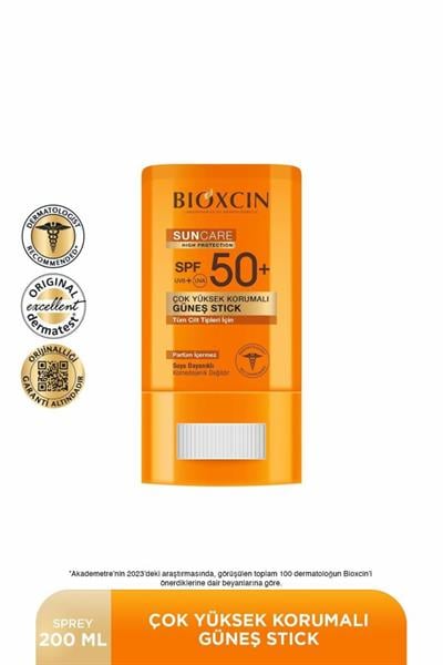 Bıoxcın Sun Care Stick SPF 50 Hassas Bölgeler İçin Yüksek Korumalı Güneş Kremi Stick