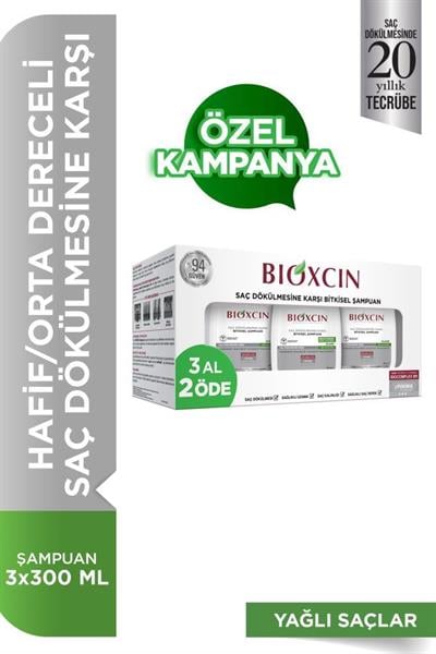 Bioxcin Yağlı Saçlar İçin Şampuan 3 Al 2 Öde