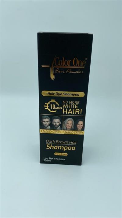 Color One Dark Brown Hair Şampuan 300 ml Koyu Kahverengi Saçlar İçin Saç Siyahlaştırıcı Şampuan Koyu Kahverengi