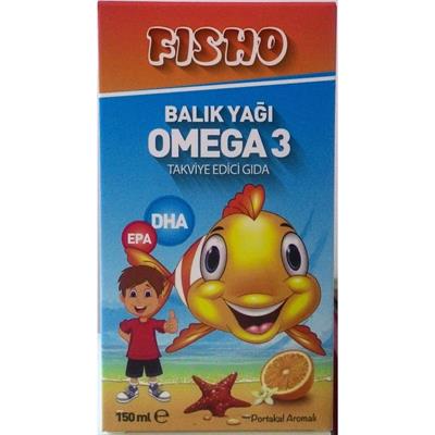 Denizpharma Fisho Omega 3 Balık Yağı Şurup Portakal Aromalı 150 Ml