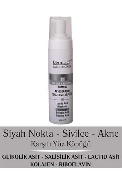 Derma CC Akne Karşıtı Temizleme Köpüğü 200 ML