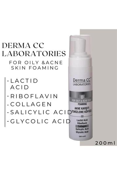 Derma CC Akne Karşıtı Temizleme Köpüğü 200 ML