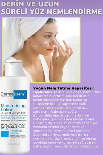 Dermaderm Ultra Nemlendirici Ato Yüz ve Vücut Losyon 100 ml