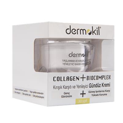 Dermokil Collagen + Biocomplex Kırışık Karşıtı ve Yenileyici 30 SPF Gündüz Kremi 50 ml