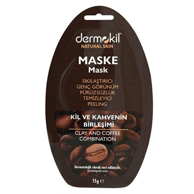 Dermokil Natural Sıkılaştırıcı Genç Görünüm için Kil ve Kahve Maskesi 15 ml