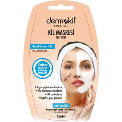 Dermokil Special Argan Yağı ile Nemlendirme Kuru ve Hassas Ciltler için Maske 15 ml