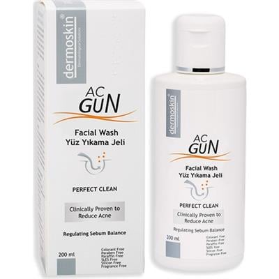 Dermoskin Acgun Yüz Yıkama Jeli 200 Ml
