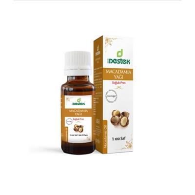Destek Macadamıa Yağı 20 ml Soğuk Pres