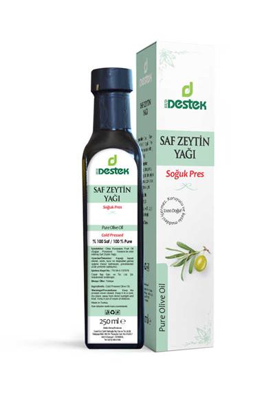 Destek Saf Zeytin Yağı 250 ml Soğuk Pres