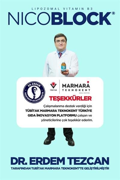 Dr. Erdem Nicoblock Lipozomal Vitamin B3  Gıda Takviyesi 300ml