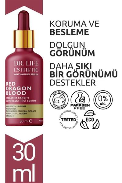 Dr. Life Esthetic Red Dragon Blood Yaşlanma Karşıtı Gerginleştirici Serum 30ml