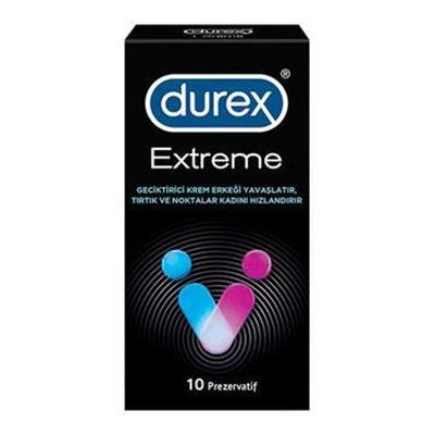 Durex Prezervatif Extreme Geciktirici ve Tırtıklı 10 lu Paket