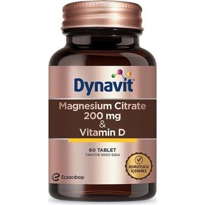 Dynavit Magnesium Citrate D Vitamini 60 Kapsül 200 Mg