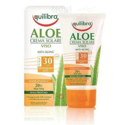 Equilibra Aloe Cream Solare Viso Anti Age Spf 50 Yüz Güneş Kremi 75 Ml
