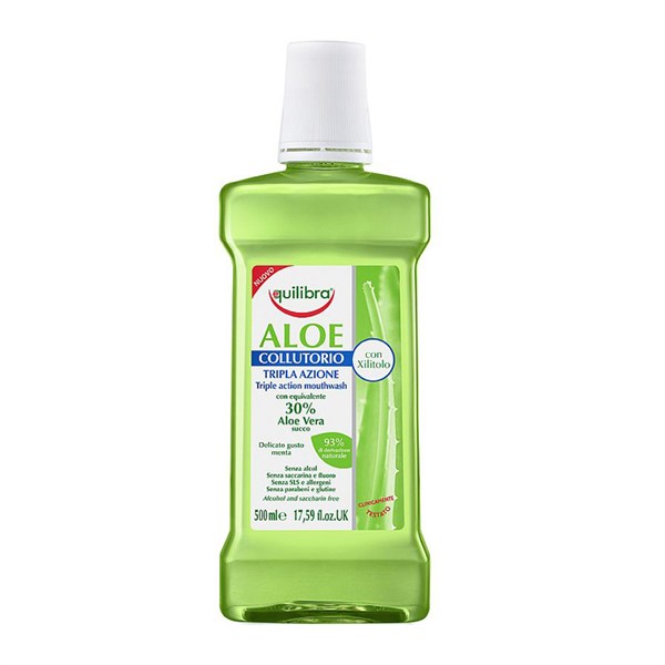 Equilibra Aloe Vera 3 Etkili Ağız Bakım Çalkalama Suyu Mouth Wash500 Ml
