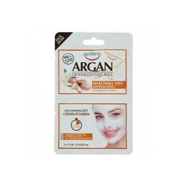 Equilibra Argan Antı Agıng Yaşlanma Karşıtı Yüz Maskesi 2 x 7,5 Ml