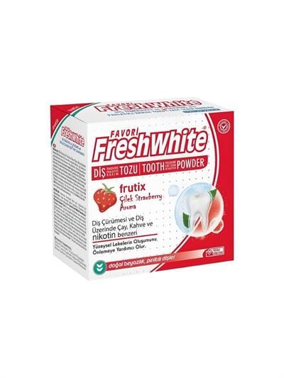 Fresh White Diş PAstası Tozu 50g Çilek