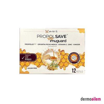 Haver Propol Save İmuguard Propolis Zencefil 12 Pastil
