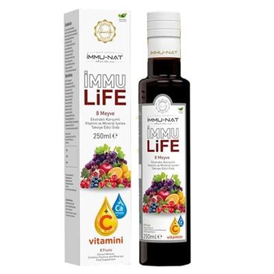 İmmunat İmmu Life 8 Meyve Karışımlı Ekstrat 250 ml İmmu-Nat