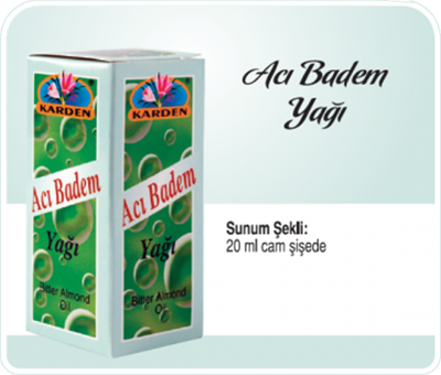 Karden Acı Badem Yağı 20 ml