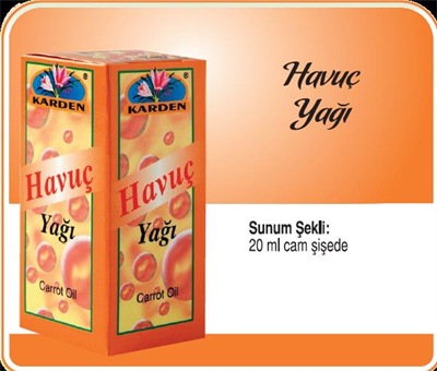 Karden Havuç Yağı 20 ml