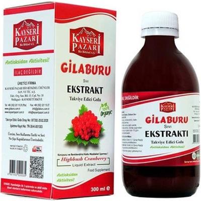 Kayseri Pazarı Gilaburu Sıvı Ekstratı 300 Ml