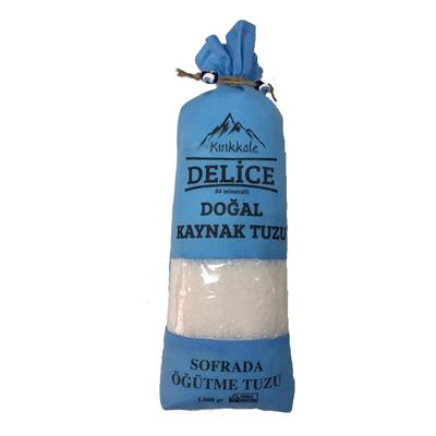 Kırıkkale Delice Doğal Kaynak Tuzu Sofrada Öğütme Tuz 1000 gr