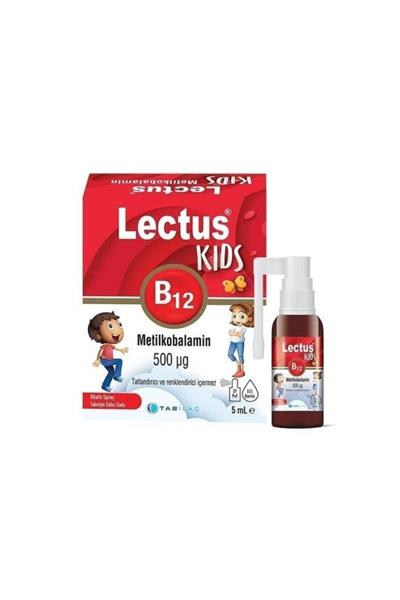 Lectus Kids B12 Metilkobalamin Dilaltı Sprey 500 Mcg 5 Ml'lik 