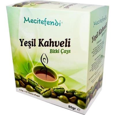Mecitefendi Yeşil Kahveli Bitki Çayı Süzen Poşet 40'Lı