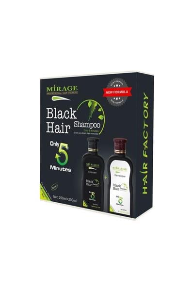Mirage Black Hair Shampoo 200 ml + 200 ml