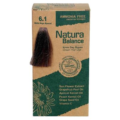 Natura Balance Krem Saç Boyası 6.1 Küllü Koyu Kumral Organik