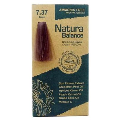 Natura Balance Krem Saç Boyası 7.37 Badem Organik